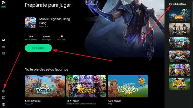 Cómo usar Google Play Games en España e instalar juegos de Android en el PC