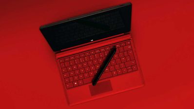 Portátil Windows rojo
