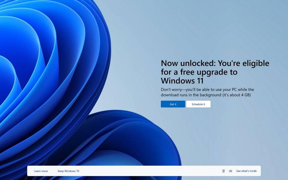 Windows 11 popup actualizar