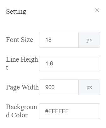 configuración ebook lector