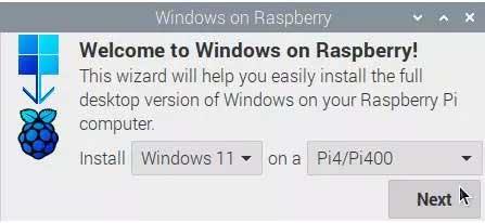 windows raspberry