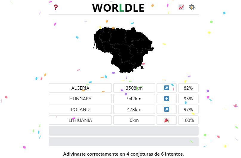 Wordle Geografía