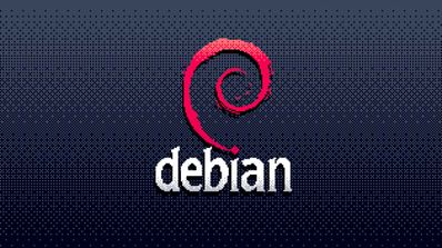 Imagen de Debian pixelada