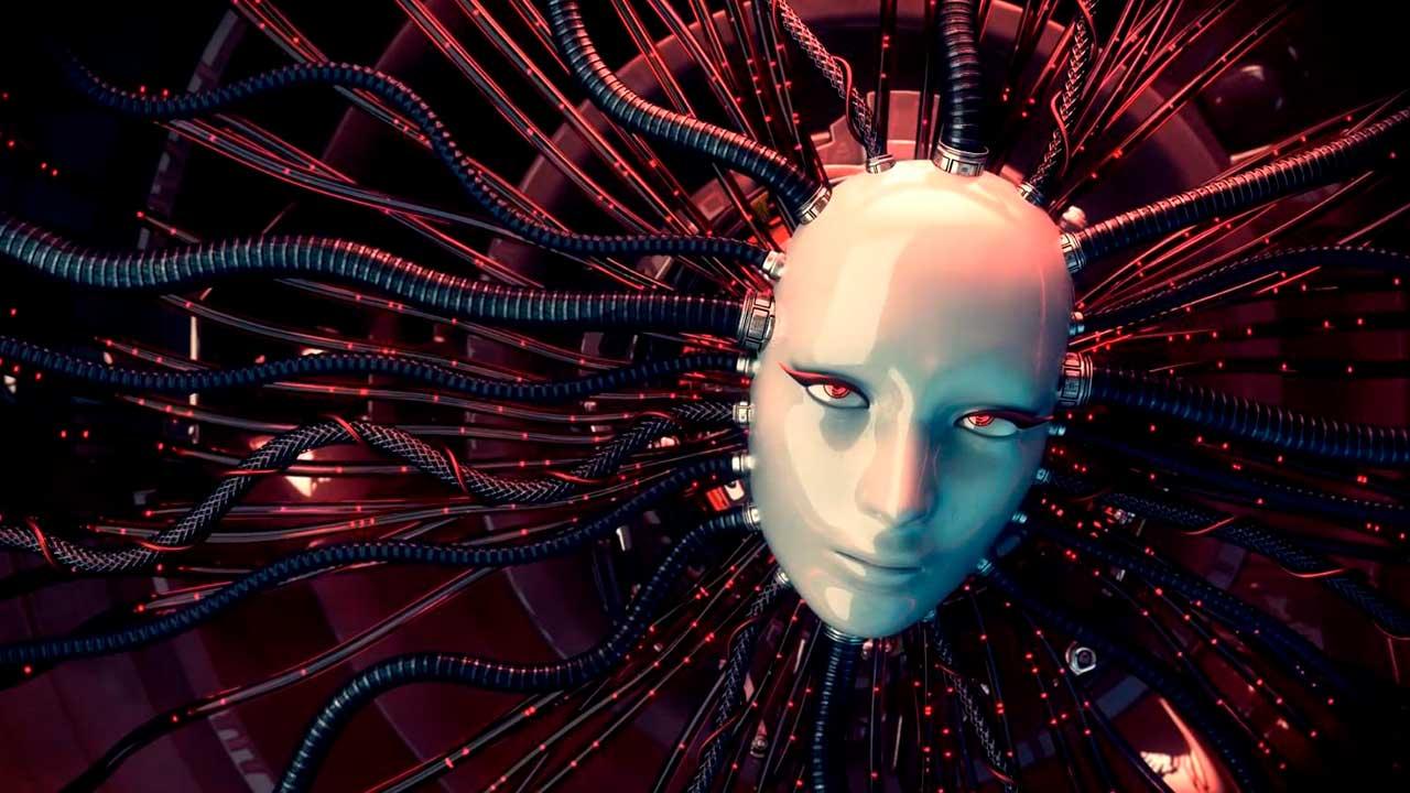 Inteligencia Artificial conectada y futurista