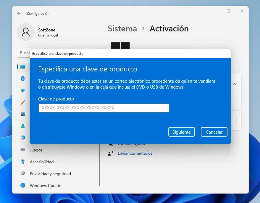 activación Windows 11