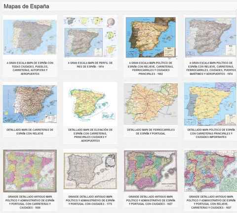 Detallado mapa de elevación de España con carreteras, principales ciudades  y aeropuertos, España, Europa