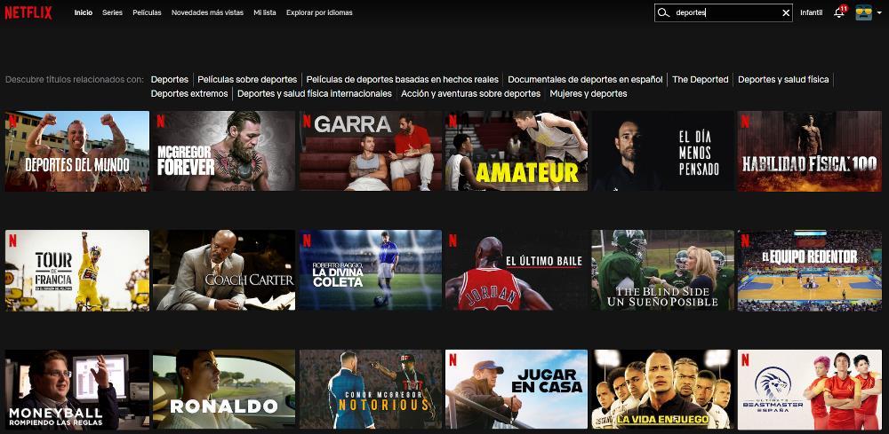 Netflix deportes