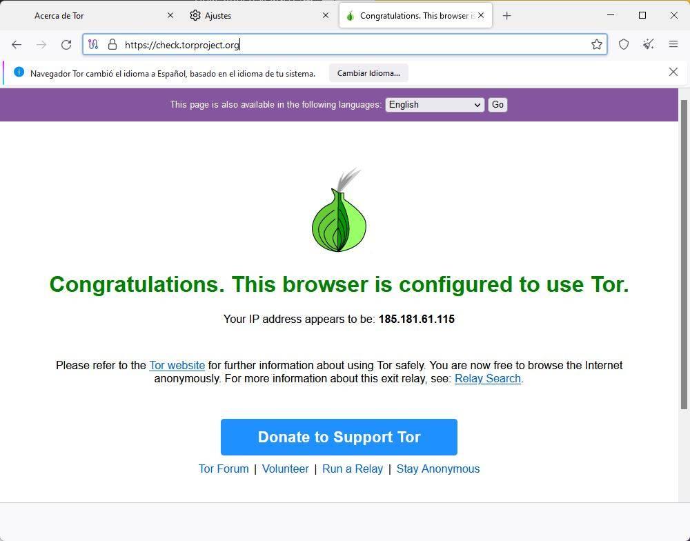 Tor Browser - Conectar a red Tor - 3
