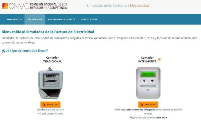 Simuladores para comparar y elegir la tarifa de luz más barata