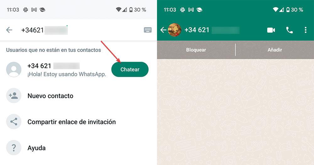 Enviar mensaje WhatsApp sin guardar en contactos