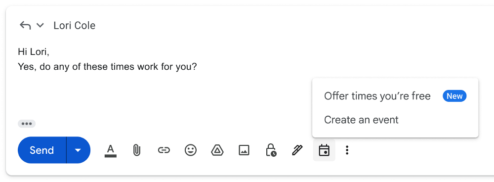 Función crear reuniones Gmail