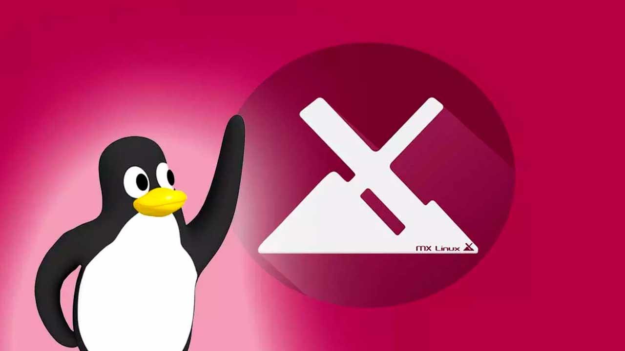 MX Linux con Tux