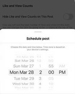 Planen Sie die Instagram-App