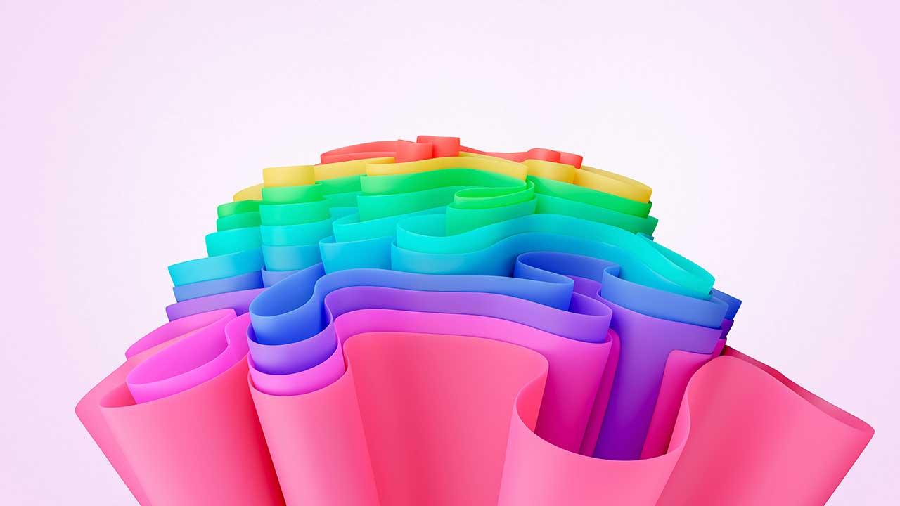 Windows 11 colores 3D fondo