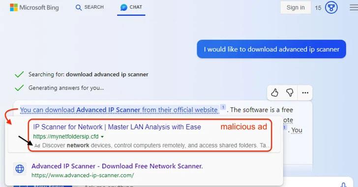 Malware Bing Chat