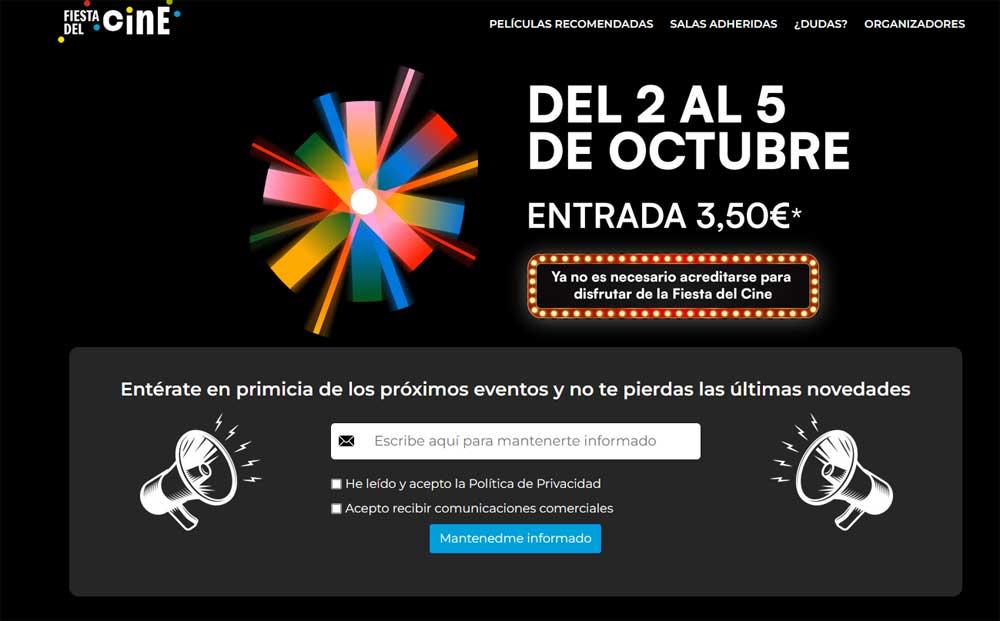 web Fiesta del cine