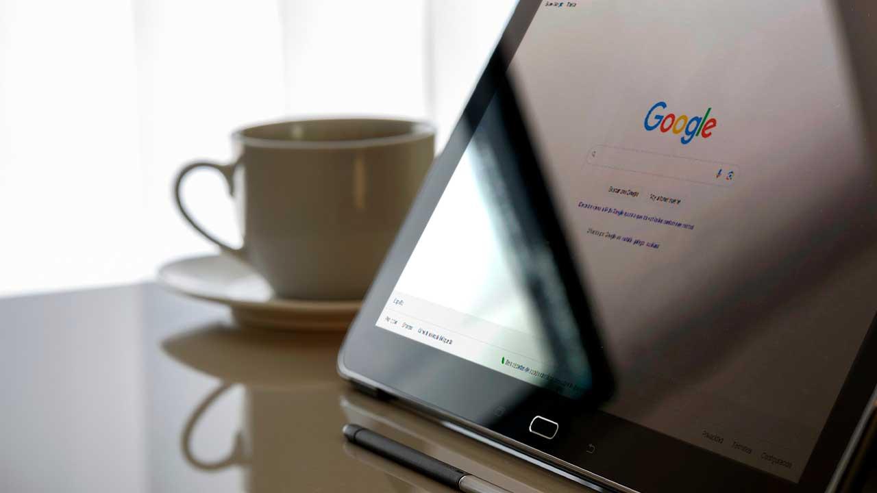 Buscador Google en Tablet