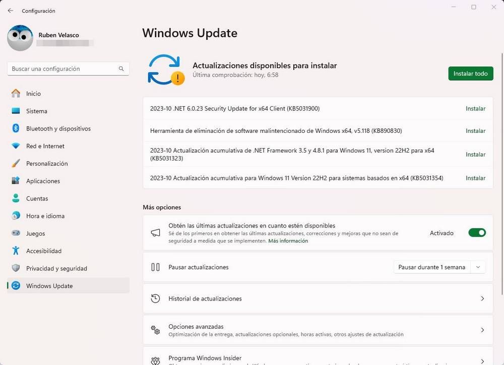 Parches seguridad Windows 11 octubre 2023