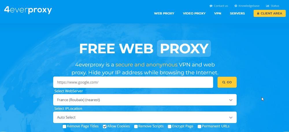 4 Ever Proxy - Proxy gratuito