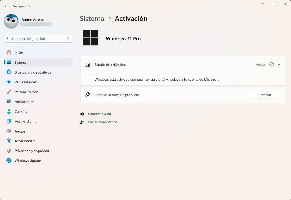 Windows 11 Pro activado