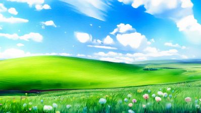 fondo bliss xp dibujo