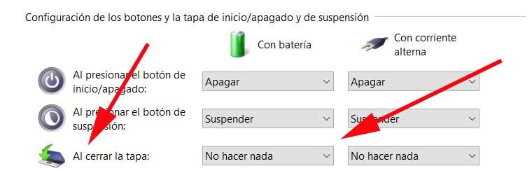 evitar suspensión Windows