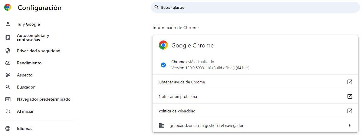 Google Chrome 120 parche seguridad