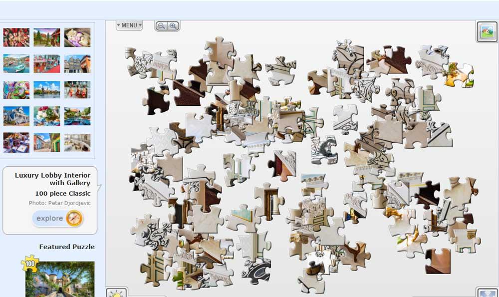 The Jigsaw Puzzles  interfaz