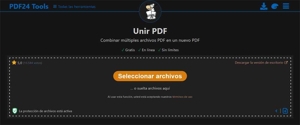 PDF24 unir