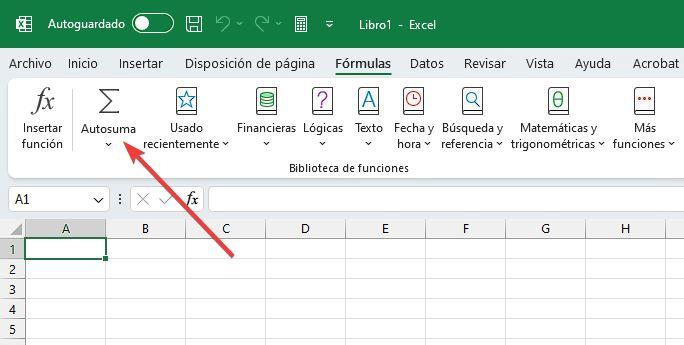 Autosuma Excel
