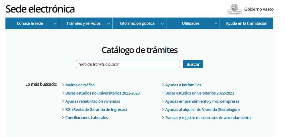 web Gobierno Vasco