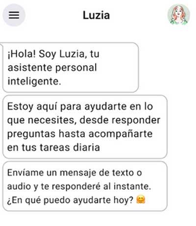 Luzia AI app