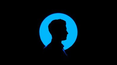 Imagen perfil fondo negro