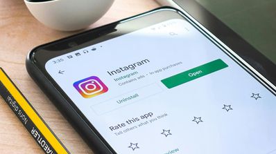 Aplicación Instagram en smartphone