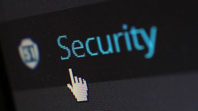 Palabra security en pantalla PC