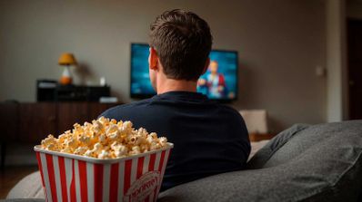 Ver TV palomitas