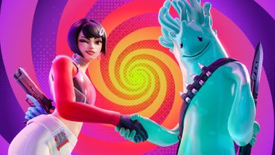 personajes de fortnite saludando