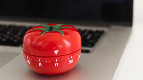 Temporizador con forma de tomate