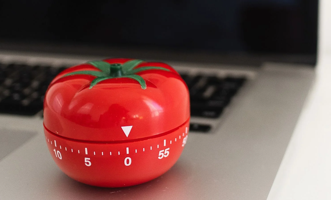 Temporizador con forma de tomate