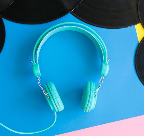 cascos vinilos musica