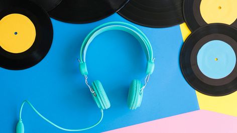 cascos vinilos musica