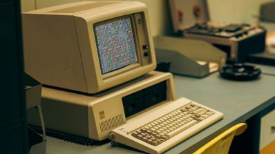 PC antiguo con el Buscaminas en pantalla.