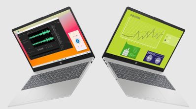 Dos portátiles de HP juntos