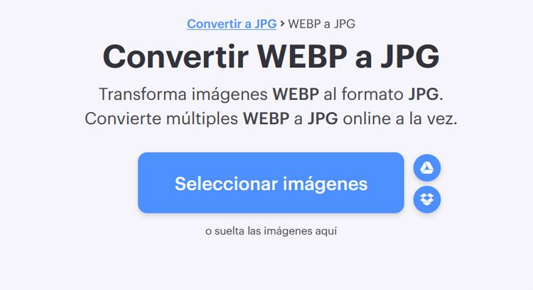 Conversor fotos WebP.