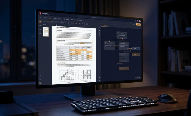 RevPDF 5.0: el editor de PDF con funciones de conversión, mejoras de diseño y automatización de tareas