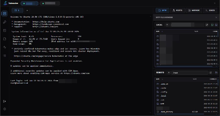 Interfaz programa Submarine Putty.