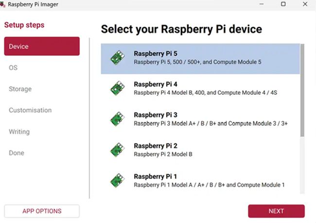 Proceso instalación Raspberry Pi OS.