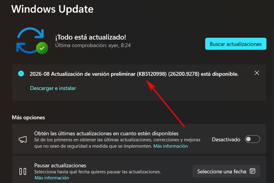 Windows Update parches septiembre.