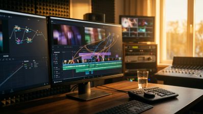 Interfaz de DaVinci Resolve 21.1 con la integración de asistentes de inteligencia artificial