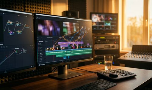 Interfaz de DaVinci Resolve 21.1 con la integración de asistentes de inteligencia artificial